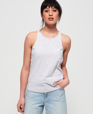 Superdry Orange Label Essential Tank Női Mellény Fehér | FCXHA8297